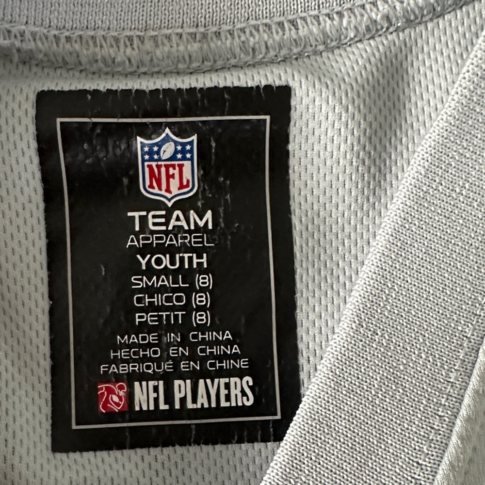 NFL Seahawks Youth Jersey in White and Blue